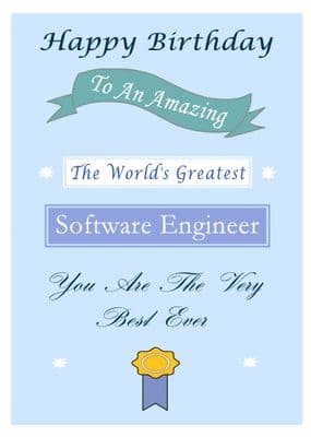 Software Engineer - Birthday Card
