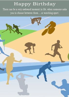 Sport-Birthday Card