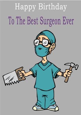 Surgeon - Greeting Card