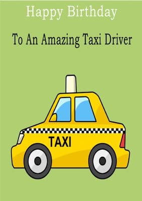 Taxi Driver - Greeting Card