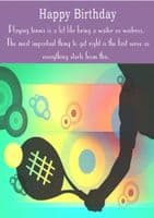 Tennis-Birthday with quote