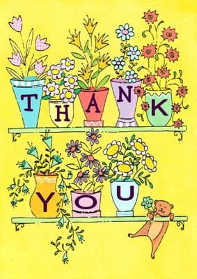 Thank You - Adult - Flowerpots