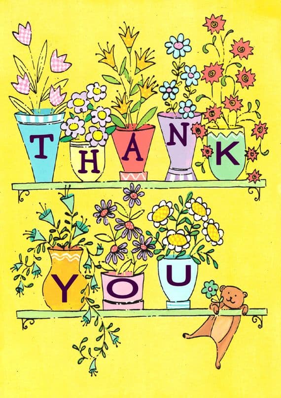 Thank You - Adult - Flowerpots