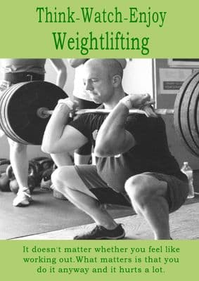 Think - Watch - Enjoy Weightlifting - 1