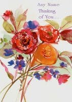 Thinking Of You - Painted Flowers