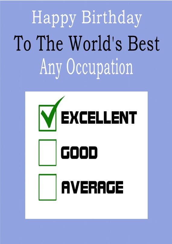 To The World's Best - Tick For Excellent