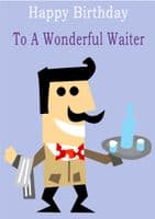 Waiter - Greeting Card