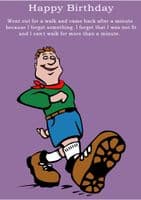 Walking-Birthday Card