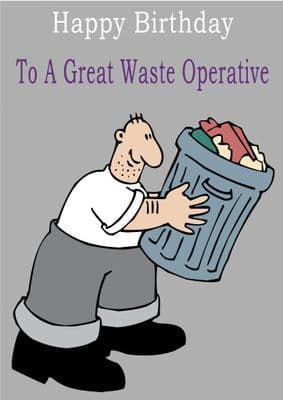 Waste Operative - Greeting Card