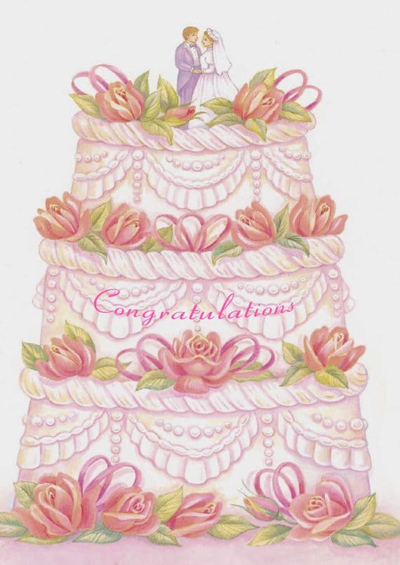 Wedding - Floral Cake