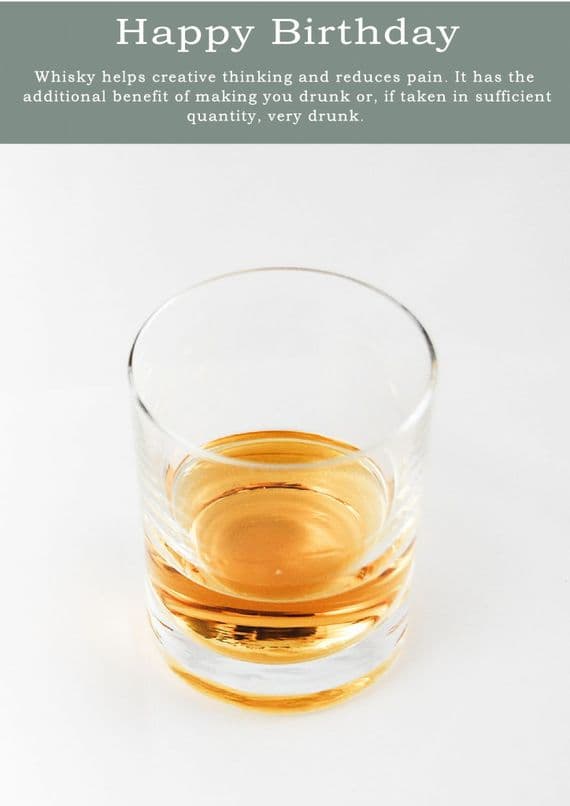 Whisky-Birthday Card
