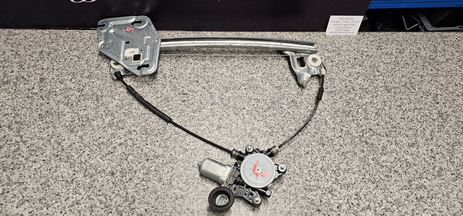 MAZDA MX5 ELECTRIC WINDOW REGULATOR LEFT PASSENGER LHS MK3 NC 2005 to 2015