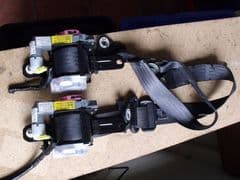 MAZDA MX5 EUNOS ROADSTER MK2 mk2.5 NB nbfl PAIR OF SEAT BELTS BLACK LEFT RIGHT