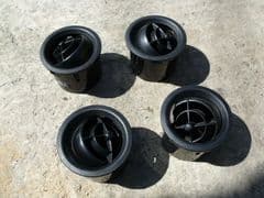 MAZDA MX5  SET OF FOUR DASH AIR VENTS MK2 (1998 to 2005) FIT MK1 (1989 to 1997)