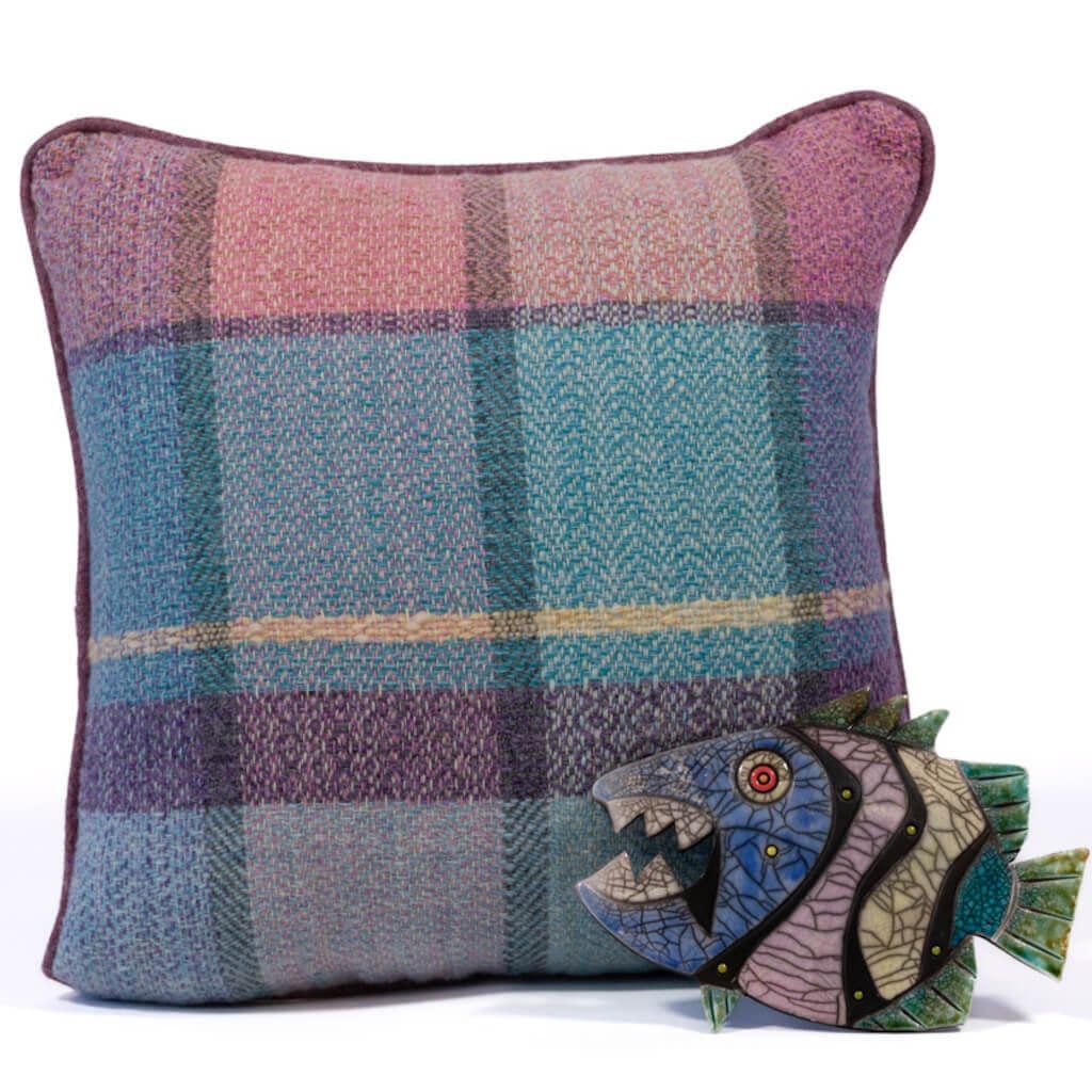 Machair pink cushion cover