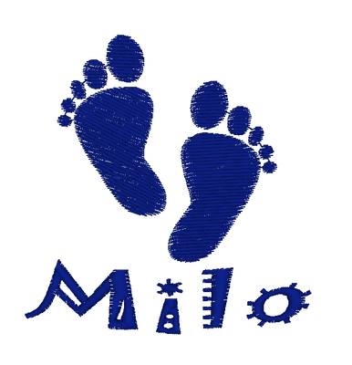 Baby Footprints Muslin