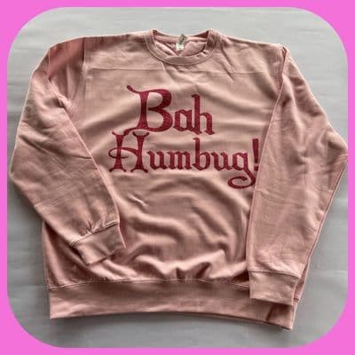 Bah Humbug Sweatshirt - Pink