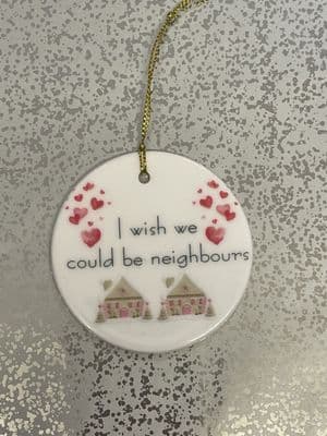 Neighbours Ceramic Hanging Decoration