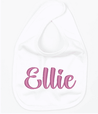 Personalised Embroidered Bib