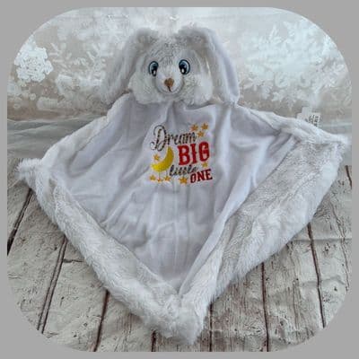 White Bunny Cuddle Blanket