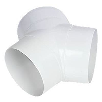 4 Inch Duct Y Connector for use with 4 inch ducting