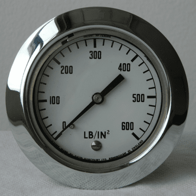 0-600 PSI LB/IN Rear Entry Pressure Gauge Part No:P.56932 [1R10D]