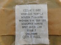1 Metre Upto 250m Parachute Tubular Webbing 9/16