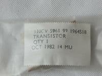 1 x Silicon NPN Transistor, 60V, 0, TO-5,.0.8W, Part No. MM1711 [3R1D, EC40]