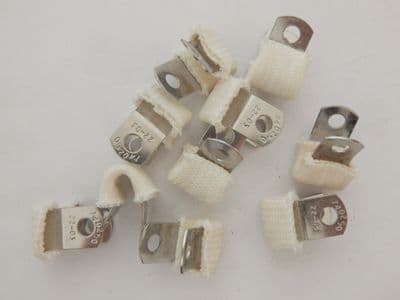 10 Aircraft Pipe Cable Clamps Loops Clips, Stainless Steel [H12]