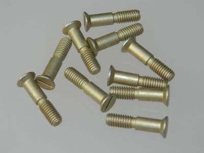 10 x 10-32 UNF Bolt Slotted CSK Shouldered Length 13/16
