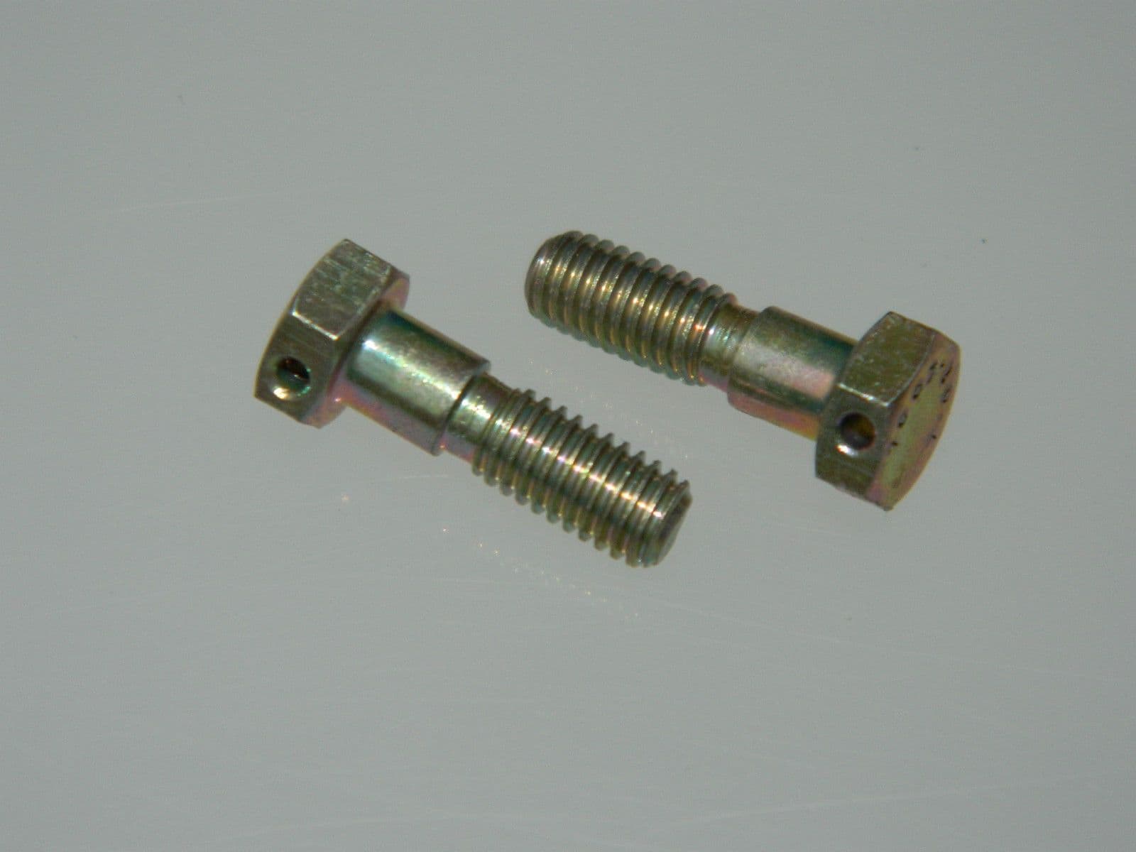10 x 10-32 UNF Bolts Drilled Hex Head Shouldered Steel Length 5/8 ...