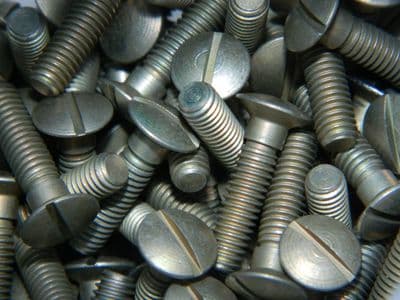 10 x 10-32 UNF Slotted Screw Raised CSK Head 13/16