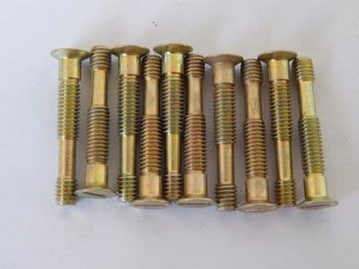 10 x 10-32 UNF Special Bolts, Steel, Slotted, C/S, Fastener Length 1 1/4