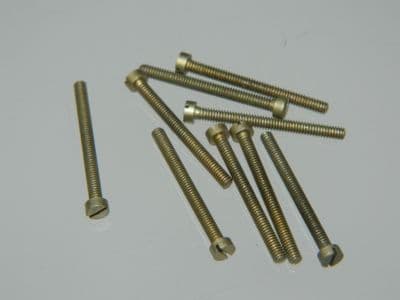 10 x 10BA Cheese Head Screws Cadmium Plated Mild Steel 3/4