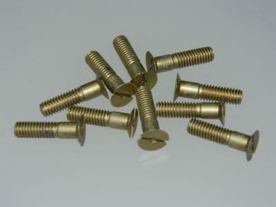 10 x 2BA Bolt Countersunk Slotted Head Steel Length 3/4