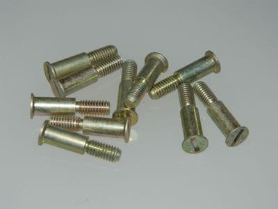 10 x 2BA Bolts Shouldered CSK Slotted Head Length 15/16