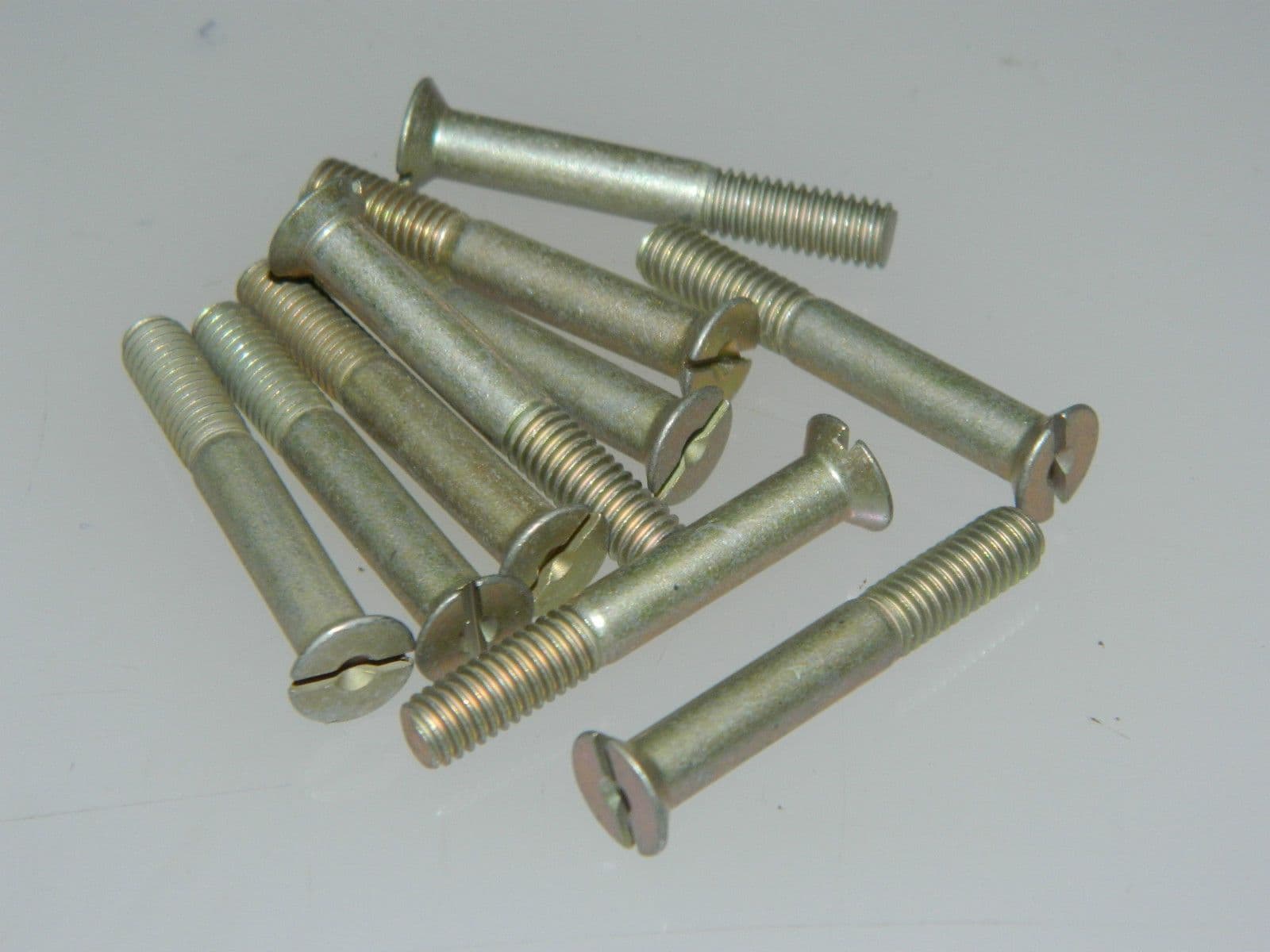 10 x 2BA Screws Slotted Head Countersunk Length 1 1/4