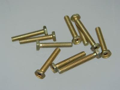 10 x 4-40 UNC Machine Screws Cadmium Plated Length 5/8