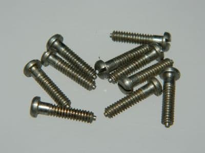 10 x 4-40 UNC Screws Slotted Pan Head Stainless Steel Length 1/2