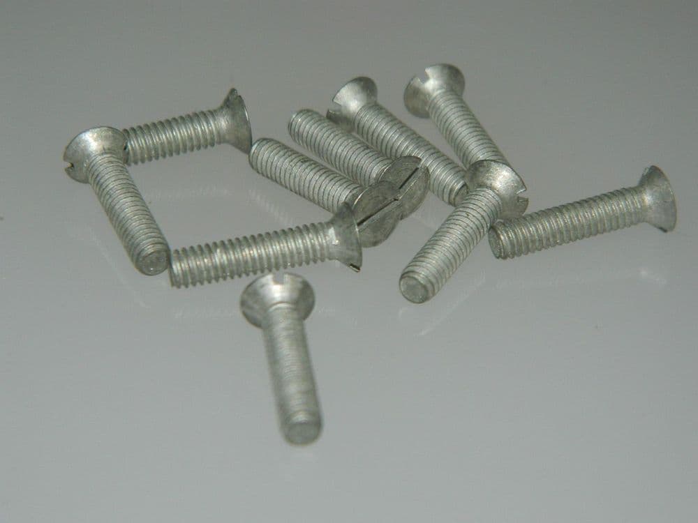 10 x 4BA Bolts Countersunk Slotted Head Brass Length 5/8