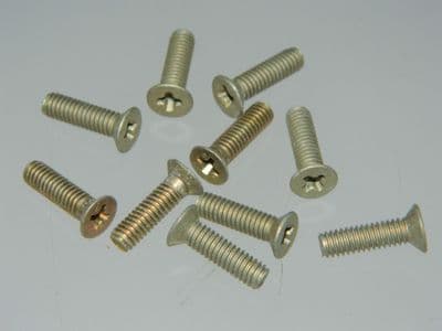 10 x 4BA Screws Phillips Head CSK Cadmium Plated Length 1/2