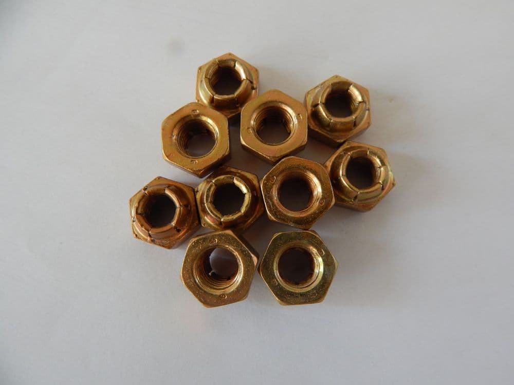 Triumph BSA 500 650 750 Cleveloc Nuts (6) 5/16 inch-24TPI PN# 14-1302