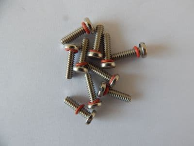 10 x 6-32 UNC Bolts Slotted Head Steel Length 15/32