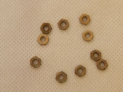 10 x 6-40 UNF Steel Plain Hex Nuts 1/4