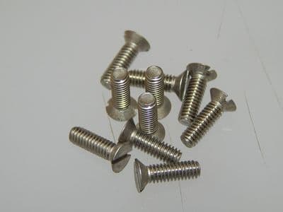 10 x 8-32" UNF Countersunk Screw, Stainless Steel, Length 3/8" [C1]