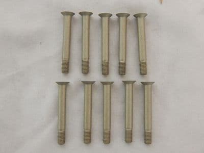10 x Aircraft M4 Machine Bolts, Cross Head, 24mm Grip, DIN65179-04024Z [GR2B-9]
