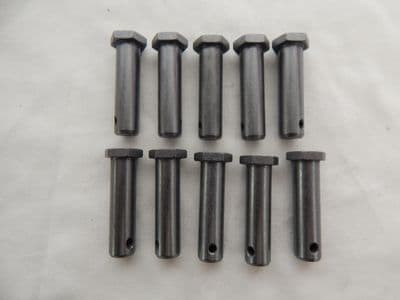 10 x Aircraft Straight Headed Pins, Hex Head, 8mm Diam, JN0195-08030 [GR2B-4]