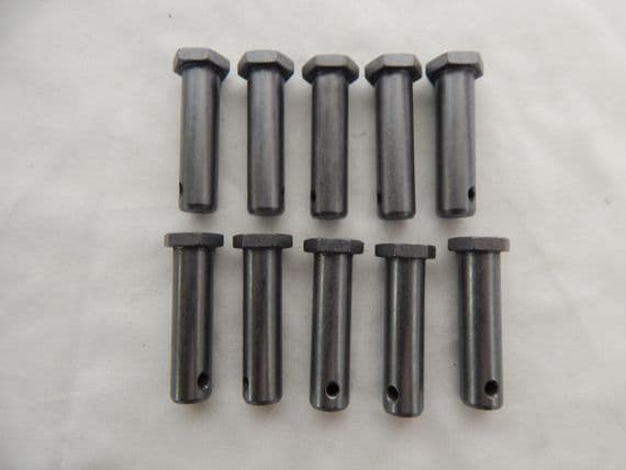 10 x Aircraft Straight Headed Pins, Hex Head, 8mm Diam, JN0195-08030 [GR2B-4]