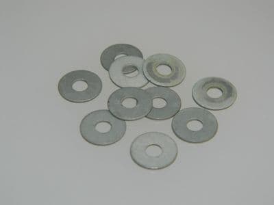 10 x Flat Washers Aluminum Inside Diameter 1/8
