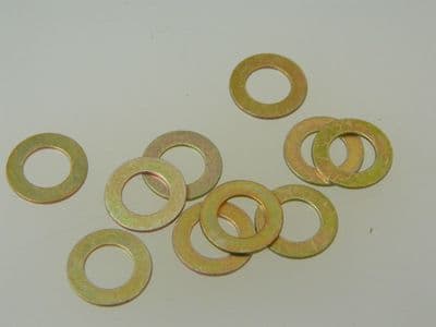10 x Flat Washers Steel Cadmium Plated Fit Bolt Size 5/16